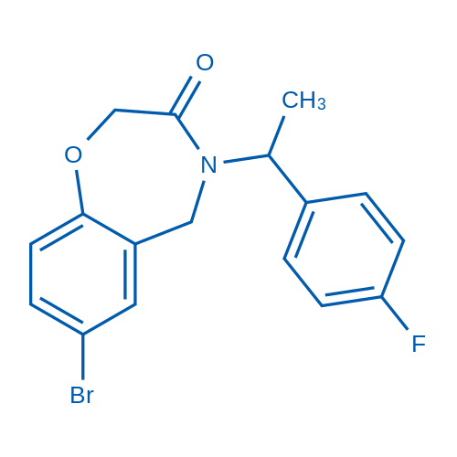 7-Bromo-4-[1-(4-fluorophenyl)ethyl]-2,3,4,5-tetrahydro-1,4-benzoxazepin-3-one 1g