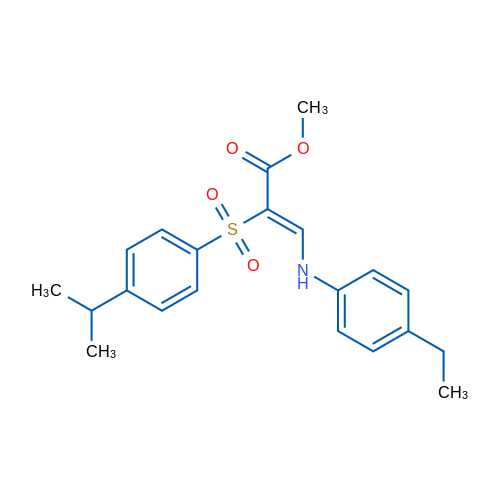 Methyl (2Z)-3-[(4-ethylphenyl)amino]-2-[4-(propan-2-yl)benzenesulfonyl]prop-2-enoate 1g