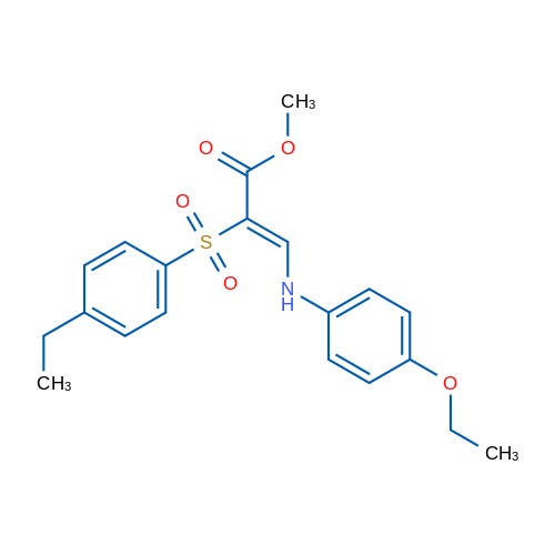 Methyl (2Z)-3-[(4-ethoxyphenyl)amino]-2-(4-ethylbenzenesulfonyl)prop-2-enoate 1g