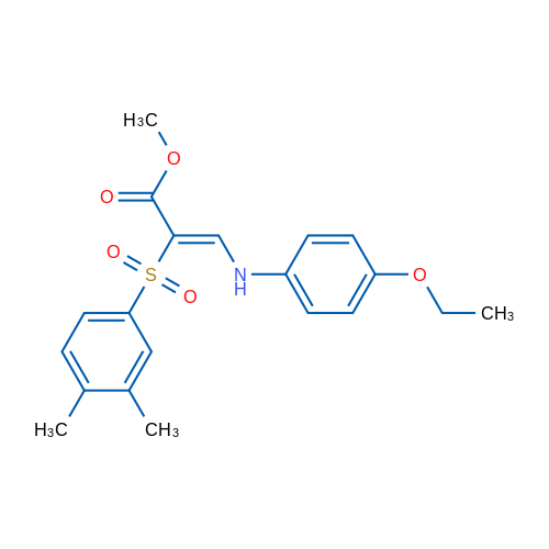 Methyl (2Z)-2-(3,4-dimethylbenzenesulfonyl)-3-[(4-ethoxyphenyl)amino]prop-2-enoate 1g
