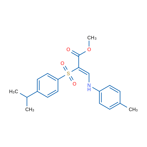 Methyl (2Z)-3-[(4-methylphenyl)amino]-2-[4-(propan-2-yl)benzenesulfonyl]prop-2-enoate 1g