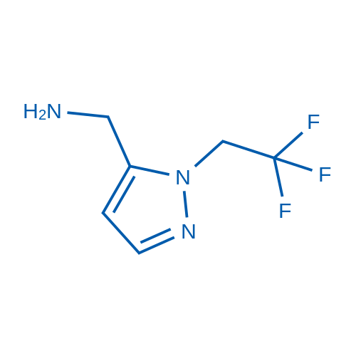 (1-(2,2,2-Trifluoroethyl)-1H-pyrazol-5-yl)methanamine 50mg
