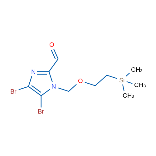 4,5-Dibromo-1-((2-(trimethylsilyl)ethoxy)methyl)-1H-imidazole-2-carbaldehyde 1g