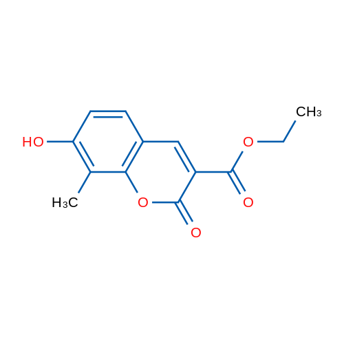 Ethyl 7-hydroxy-8-methyl-2-oxo-2H-chromene-3-carboxylate 1g