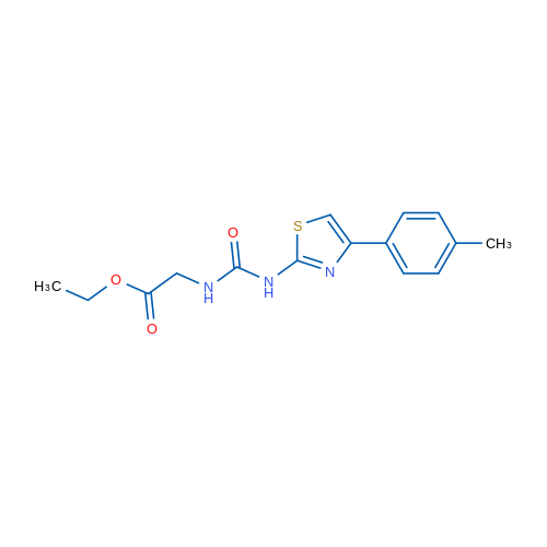 Ethyl 2-({[4-(4-methylphenyl)-1,3-thiazol-2-yl]carbamoyl}amino)acetate 1g