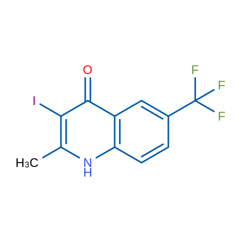 3-Iodo-2-methyl-6-(trifluoromethyl)quinolin-4(1H)-one 1g