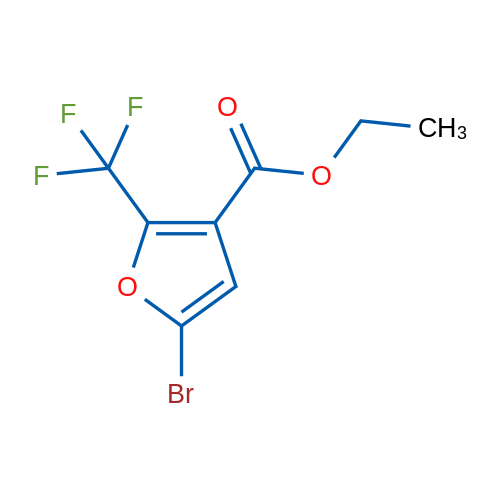 Ethyl 5-bromo-2-(trifluoromethyl)furan-3-carboxylate 1g