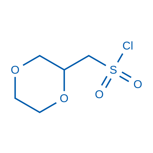 (1,4-Dioxan-2-yl)methanesulfonyl chloride 250mg