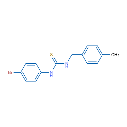 3-(4-Bromophenyl)-1-[(4-methylphenyl)methyl]thiourea 1g