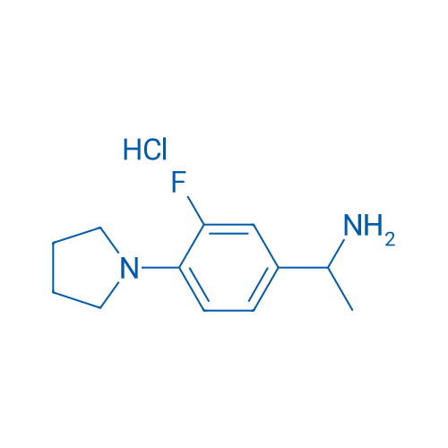 1-(3-Fluoro-4-(pyrrolidin-1-yl)phenyl)ethanamine hydrochloride 1g