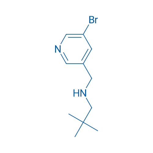 N-((5-Bromopyridin-3-yl)methyl)-2,2-dimethylpropan-1-amine 250mg