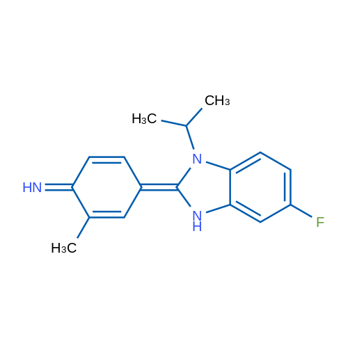 4-[5-Fluoro-1-(propan-2-yl)-2,3-dihydro-1H-1,3-benzodiazol-2-ylidene]-2-methylcyclohexa-2,5-dien-1-imine 1g