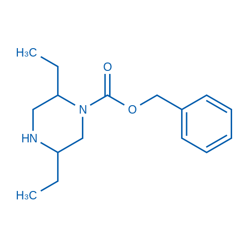 Benzyl 2,5-diethylpiperazine-1-carboxylate 1g