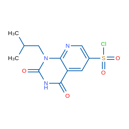1-Isobutyl-2,4-dioxo-1,2,3,4-tetrahydropyrido[2,3-d]pyrimidine-6-sulfonyl chloride 10g
