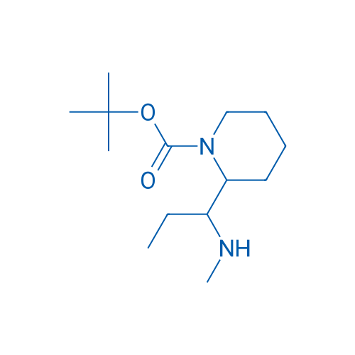 tert-Butyl 2-(1-(methylamino)propyl)piperidine-1-carboxylate 250mg