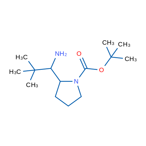 tert-Butyl 2-(1-amino-2,2-dimethylpropyl)pyrrolidine-1-carboxylate 1g
