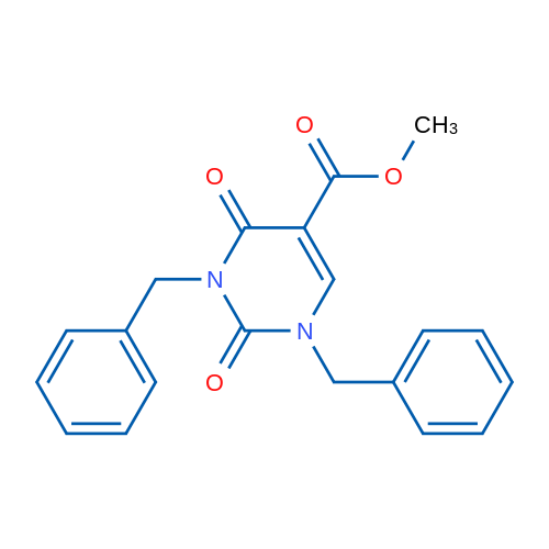 Methyl 1,3-dibenzyl-2,4-dioxo-1,2,3,4-tetrahydropyrimidine-5-carboxylate 250mg