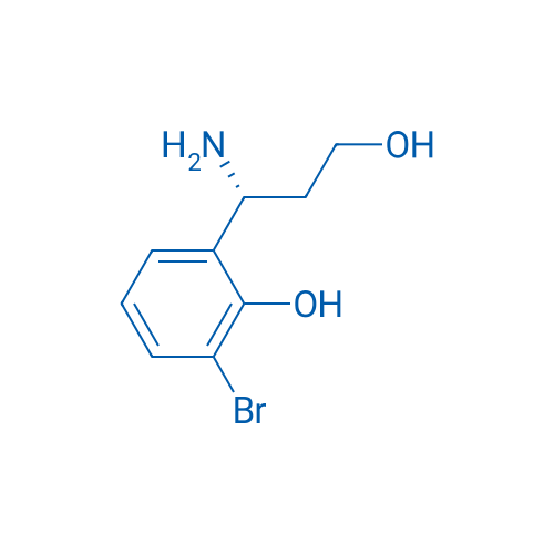 2-((1R)-1-amino-3-hydroxypropyl)-6-bromophenol 250mg