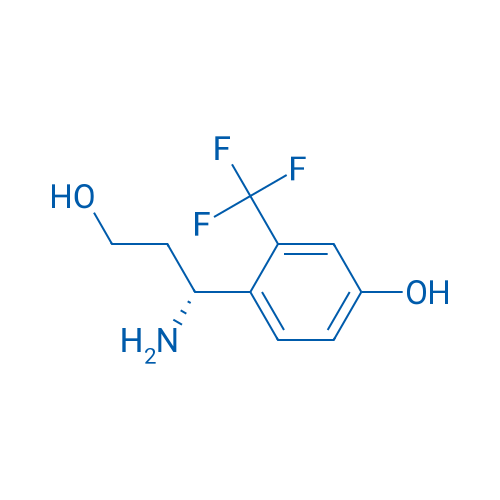 4-((1R)-1-amino-3-hydroxypropyl)-3-(trifluoromethyl)phenol 250mg