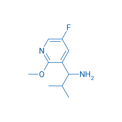 1-(5-Fluoro-2-methoxypyridin-3-yl)-2-methylpropan-1-amine 250mg
