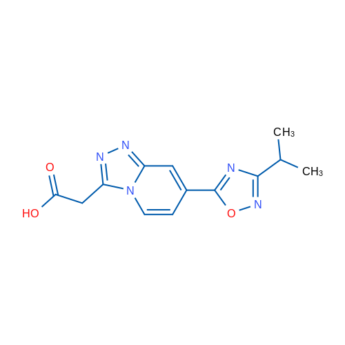 2-{7-[3-(propan-2-yl)-1,2,4-oxadiazol-5-yl]-[1,2,4]triazolo[4,3-a]pyridin-3-yl}acetic acid 1g