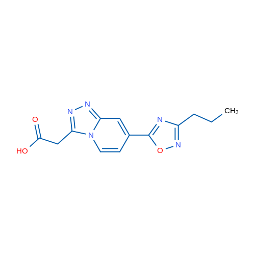 2-[7-(3-Propyl-1,2,4-oxadiazol-5-yl)-[1,2,4]triazolo[4,3-a]pyridin-3-yl]acetic acid 1g