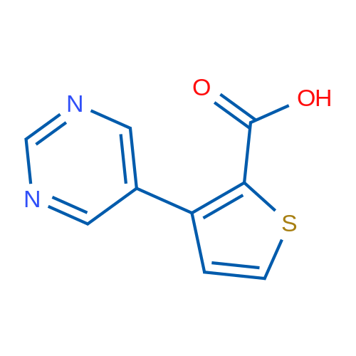 3-(Pyrimidin-5-yl)thiophene-2-carboxylic acid 1g
