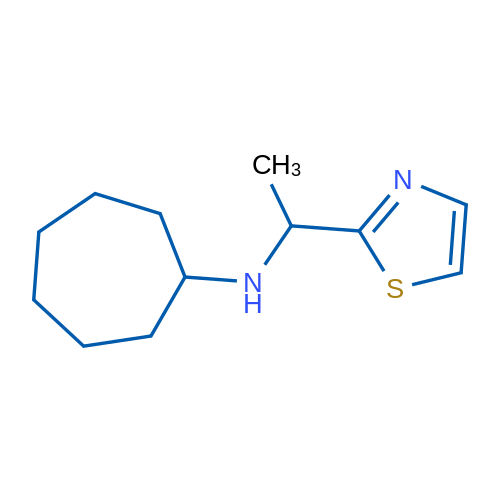 N-[1-(1,3-Thiazol-2-yl)ethyl]cycloheptanamine 1g