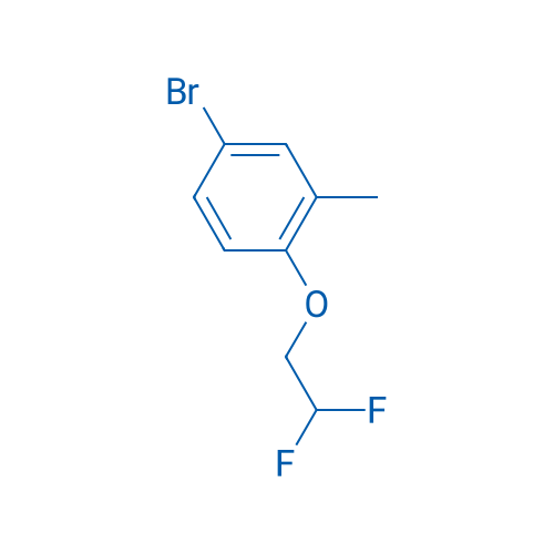 4-Bromo-1-(2,2-difluoroethoxy)-2-methylbenzene 250mg