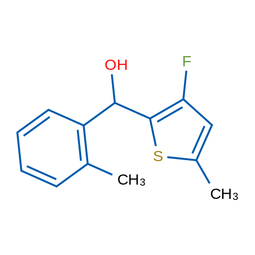 (3-Fluoro-5-methylthiophen-2-yl)(o-tolyl)methanol 1g