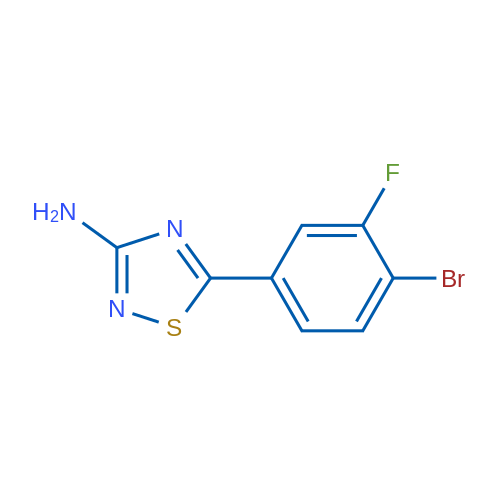 5-(4-Bromo-3-fluorophenyl)-1,2,4-thiadiazol-3-amine 1g