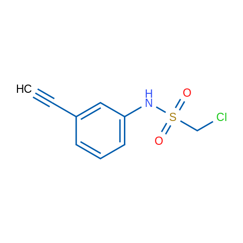 1-Chloro-n-(3-ethynylphenyl)methanesulfonamide 1g