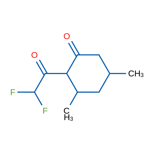 2-(2,2-Difluoroacetyl)-3,5-dimethylcyclohexan-1-one 1g