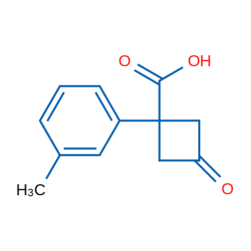 1-(3-Methylphenyl)-3-oxocyclobutane-1-carboxylic acid 1g