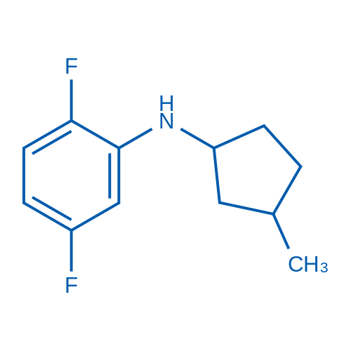 2,5-Difluoro-N-(3-methylcyclopentyl)aniline 1g