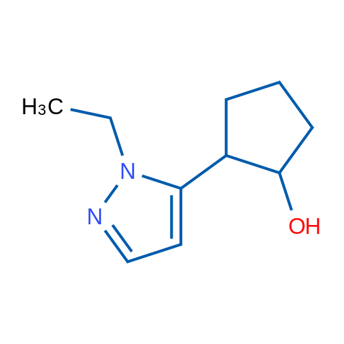 2-(1-Ethyl-1H-pyrazol-5-yl)cyclopentan-1-ol 5g