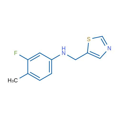 3-Fluoro-4-methyl-N-(1,3-thiazol-5-ylmethyl)aniline 1g