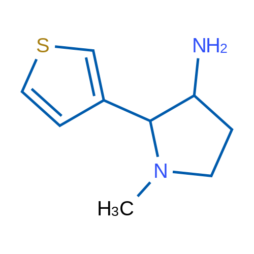 1-Methyl-2-(thiophen-3-yl)pyrrolidin-3-amine 1g