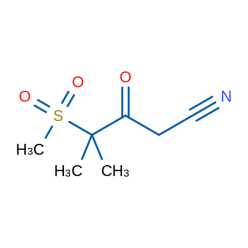 4-Methanesulfonyl-4-methyl-3-oxopentanenitrile 1g