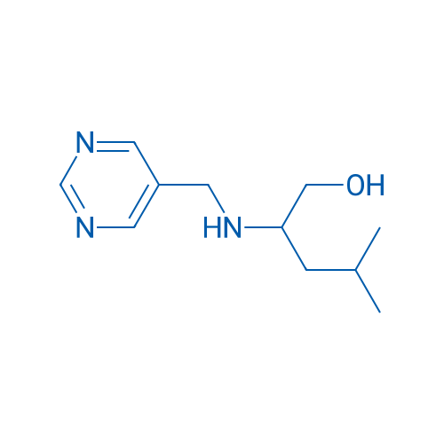 4-Methyl-2-[(pyrimidin-5-ylmethyl)amino]pentan-1-ol 250mg