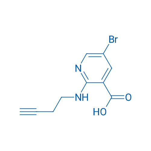 5-Bromo-2-[(but-3-yn-1-yl)amino]pyridine-3-carboxylic acid 1g