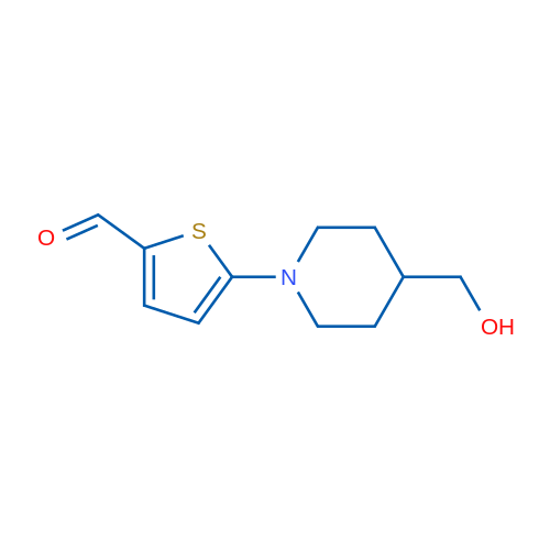 5-[4-(Hydroxymethyl)piperidin-1-yl]thiophene-2-carbaldehyde 1g
