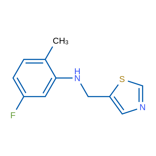 5-Fluoro-2-methyl-N-(1,3-thiazol-5-ylmethyl)aniline 1g