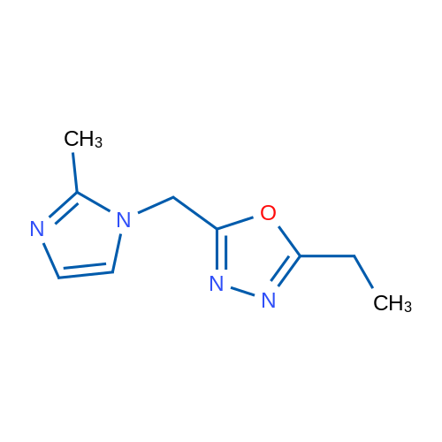 2-Ethyl-5-[(2-methyl-1h-imidazol-1-yl)methyl]-1,3,4-oxadiazole 1g