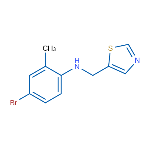 4-Bromo-2-methyl-N-(1,3-thiazol-5-ylmethyl)aniline 1g
