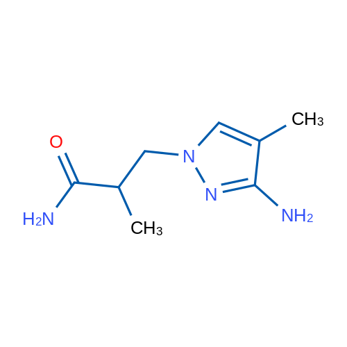 3-(3-Amino-4-methyl-1h-pyrazol-1-yl)-2-methylpropanamide 1g