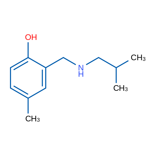 4-Methyl-2-{[(2-methylpropyl)amino]methyl}phenol 1g