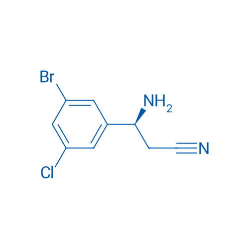(3S)-3-AMINO-3-(3-BROMO-5-CHLOROPHENYL)PROPANENITRILE 250mg