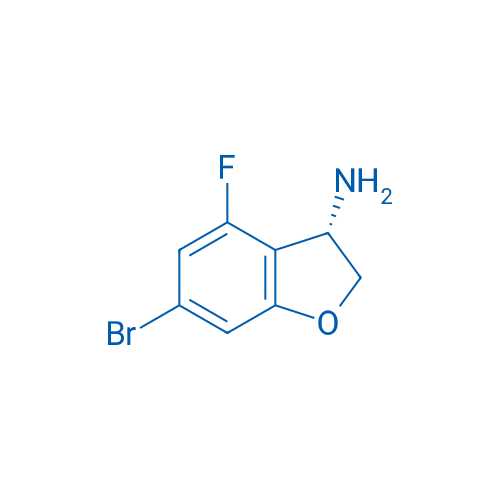 (S)-6-Bromo-4-fluoro-2,3-dihydrobenzofuran-3-amine 100mg