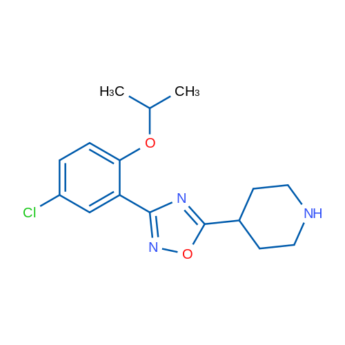 3-(5-Chloro-2-isopropoxyphenyl)-5-(piperidin-4-yl)-1,2,4-oxadiazole 1g